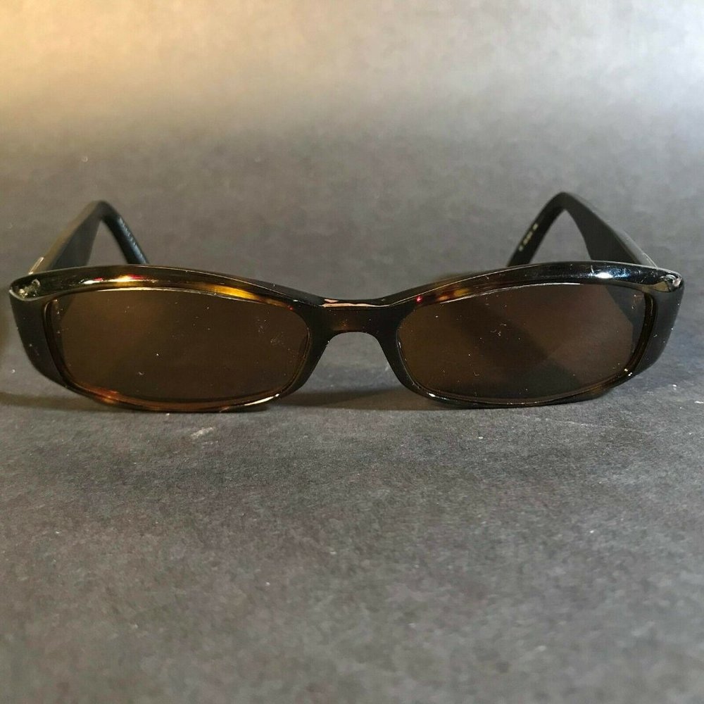 Gucci Womens Brown Tortoise Thin Full Rimmed Logos